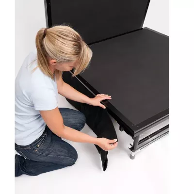 drucktisch, werkbank, aufbewahrungstisch, (stoff)abdeckung, schwarz deckel