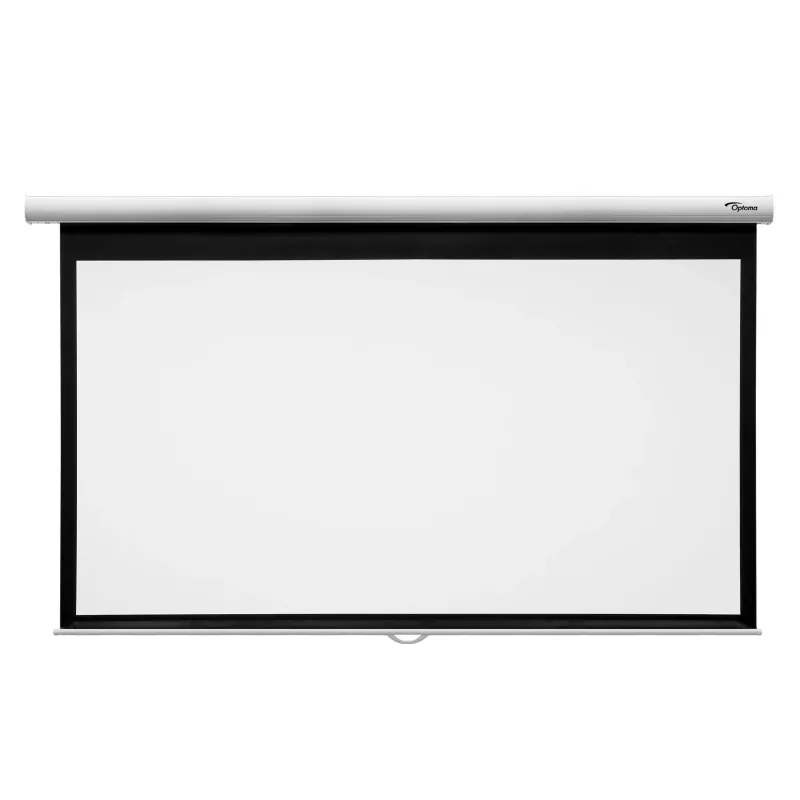 Projektionsleinwand, Herunterziehbar, weiße Leinwand, schwarner Rahmen, Aufrollbares Modell