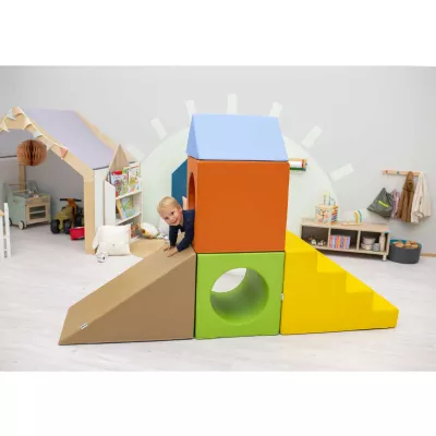 Kletterblokke, Holzspielzeug, Bausatz, Kinderzimmer Spielset, farbiges Spielturm