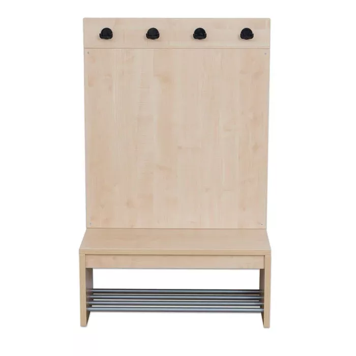 Holzbank, Garderobe, Hakenleiste, Flurmöbel, Schuhablage