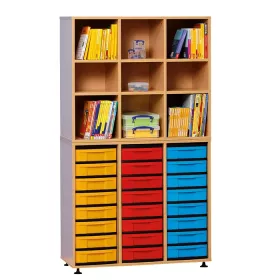 Boxenregal, 178,1 x 98,6 x 40,8, mit 24 Boxen