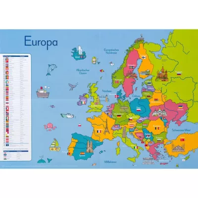 länderkarte, Europa, karte, Illustration, Kinderspiel