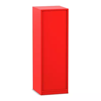 Kleiderschrank, Schrank, rote Farbe, hohe Höhe, einzelnstehend