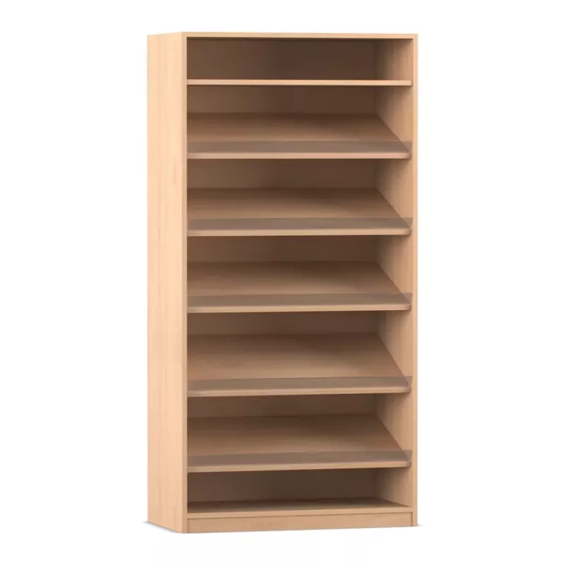 Regal, Bücherregal, Holzregal, offenes Regal, Regal mit offener Front
