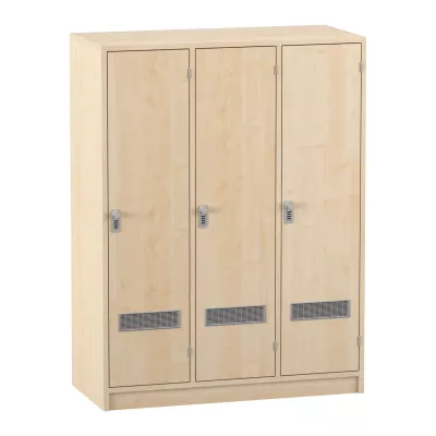 Schrank, Drei-Türer, Holzlook, Belüftungsgitter, Kleiderschrank