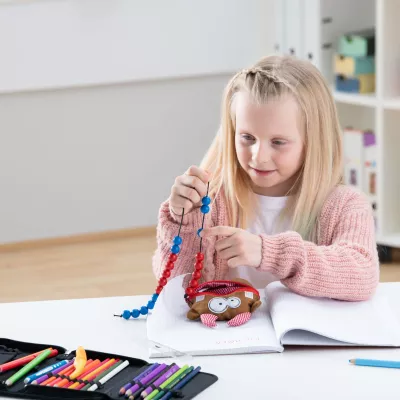 Kinder-Accessoire, Perlenkette, Schmuckanhänger, Aufbewahrungstasche, Schultasche