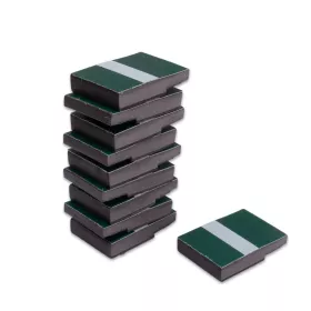 Fachraum- & Personalraum-Magnete, 10er-Set Dunkelgrün mit Strich