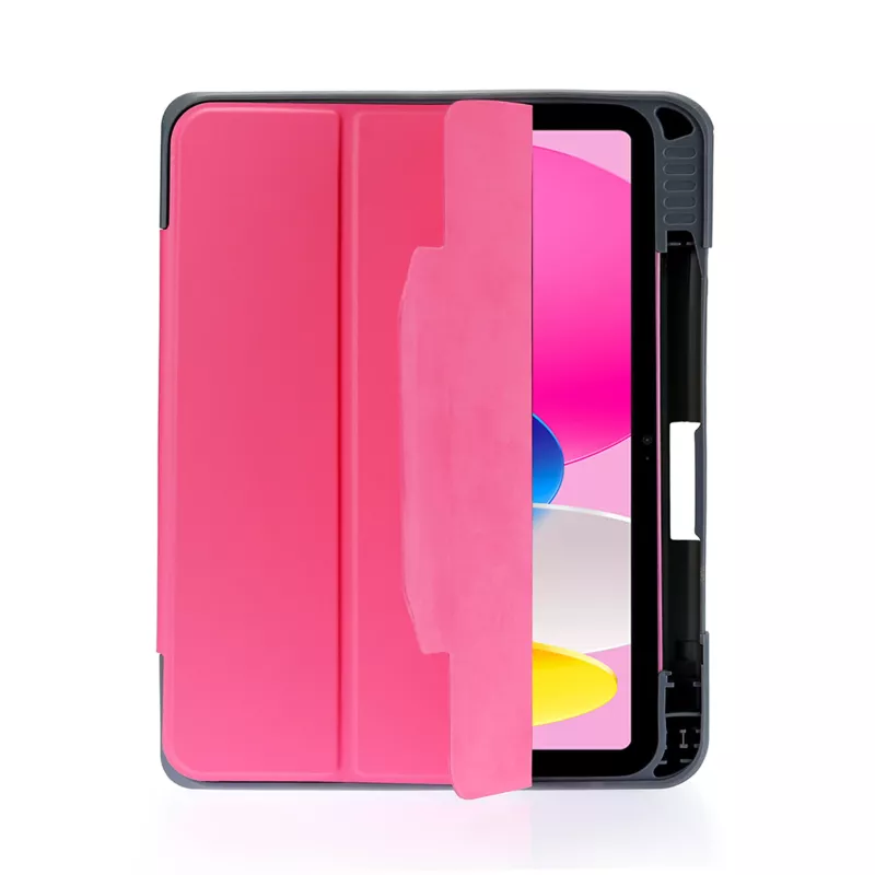 tablet, case, pink, wallet, stand