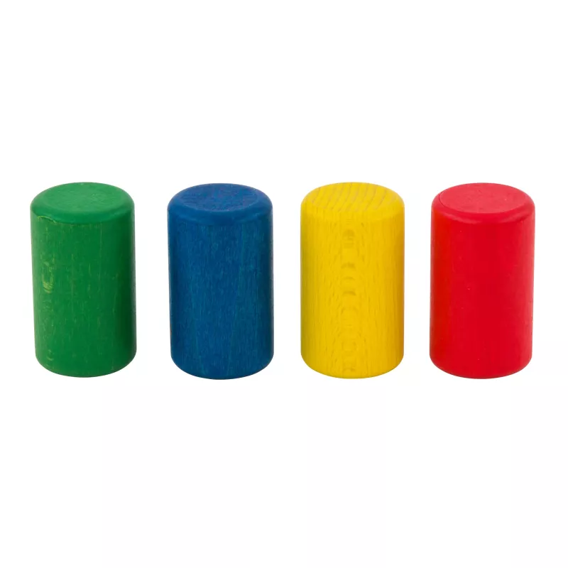 Holzstöcke, Farbstäbe, Grün, Blau, Gelb, Rot