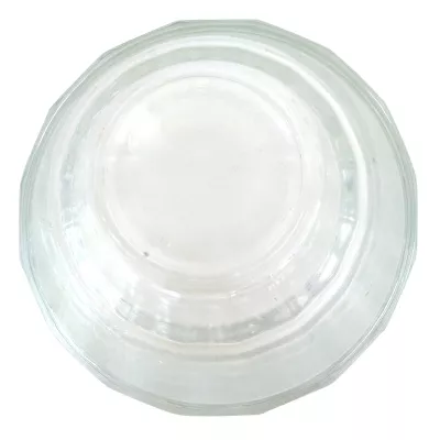 glas, teller, transparent, rund, geschirr
