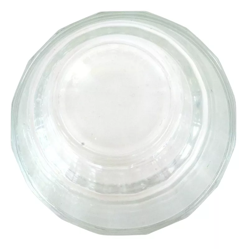 glas, teller, transparent, rund, geschirr