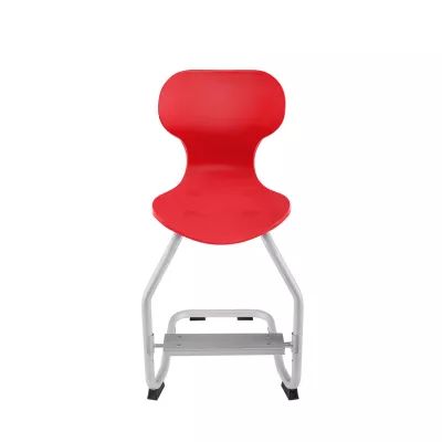 Stuhl, Rot, Kindermöbel, Stuhl mit Metallrahmen, Rotes Sitzmöbel
