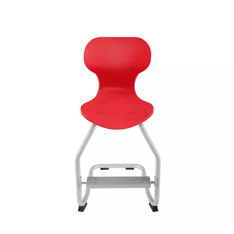 Stuhl, Rot, Kindermöbel, Stuhl mit Metallrahmen, Rotes Sitzmöbel