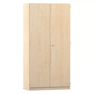 Kleiderschrank, Holz, 2-türig, Gebrauchsschrank, naturholz