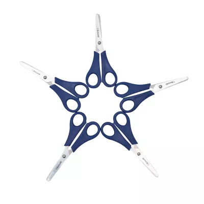 scheren, blau, Edelstahl, ergonomisch, blütenform