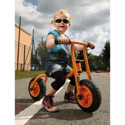 Kinderfahrrad, Dreirad, Orange, Trike, Sicherheitsschuhe