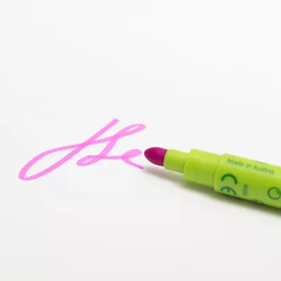 Filzstift, Marker, Kunstmarker, Pink, Kappe grün
