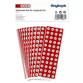 Anybook Pro Stickerbogen rot