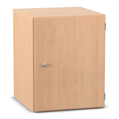 Küchenschrank, Unterschrank, Holzoptik, Schranktür, Silbergriff