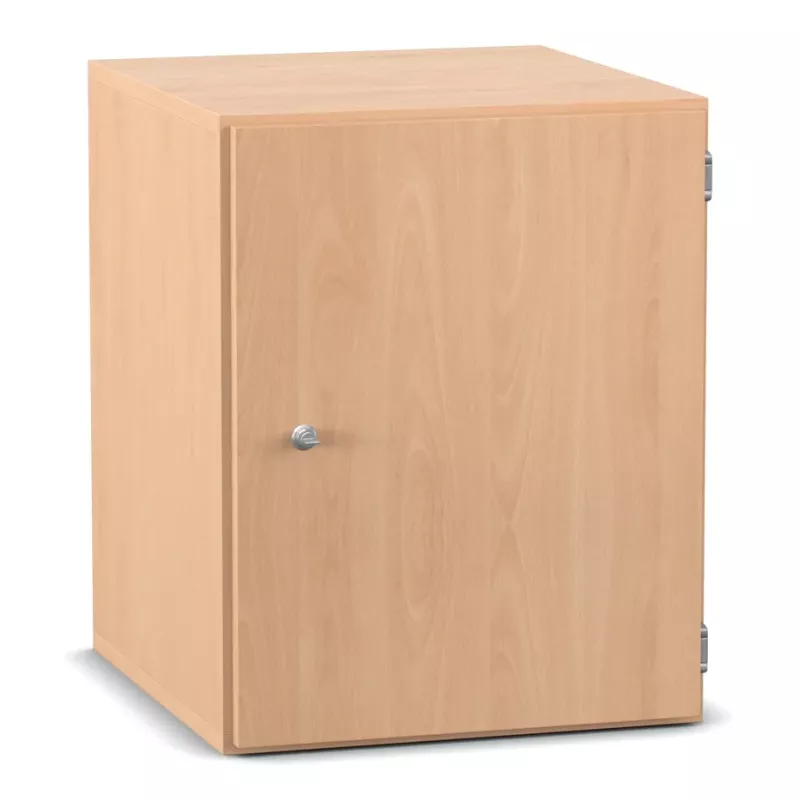 Küchenschrank, Unterschrank, Holzoptik, Schranktür, Silbergriff
