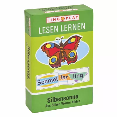 Lernbox, Lesen lernen, Schmetterling, Silbensonne, Sprache Lernset