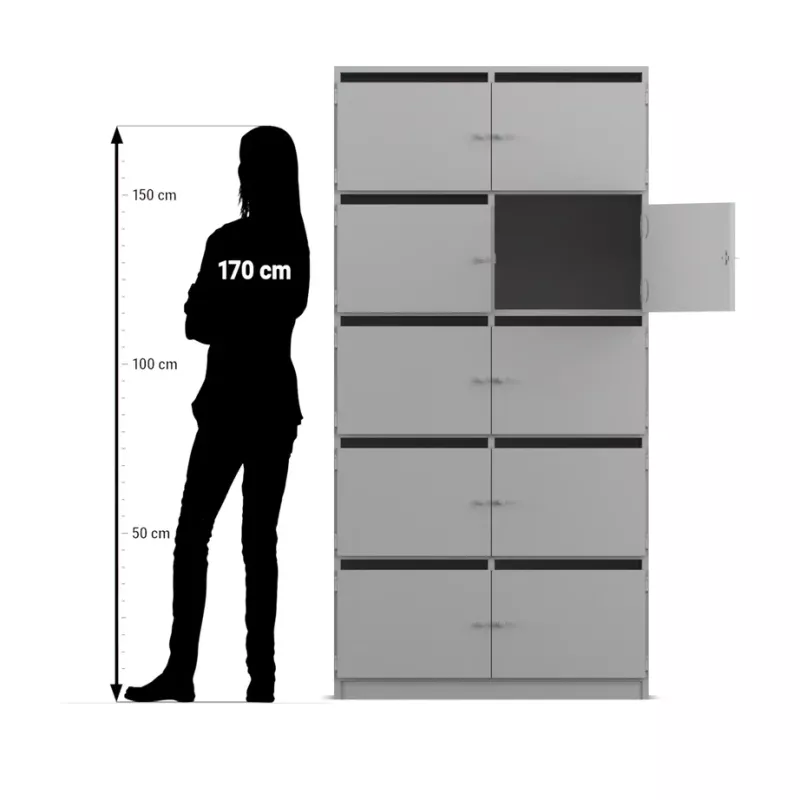 Schrank, Schubladen, Metallschrank, Aufbewahrung, Kombischrank