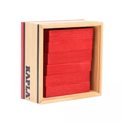 Holzpuzzle, Holzbausteine, rotes Holz, Holzrahmen, Legespiel
