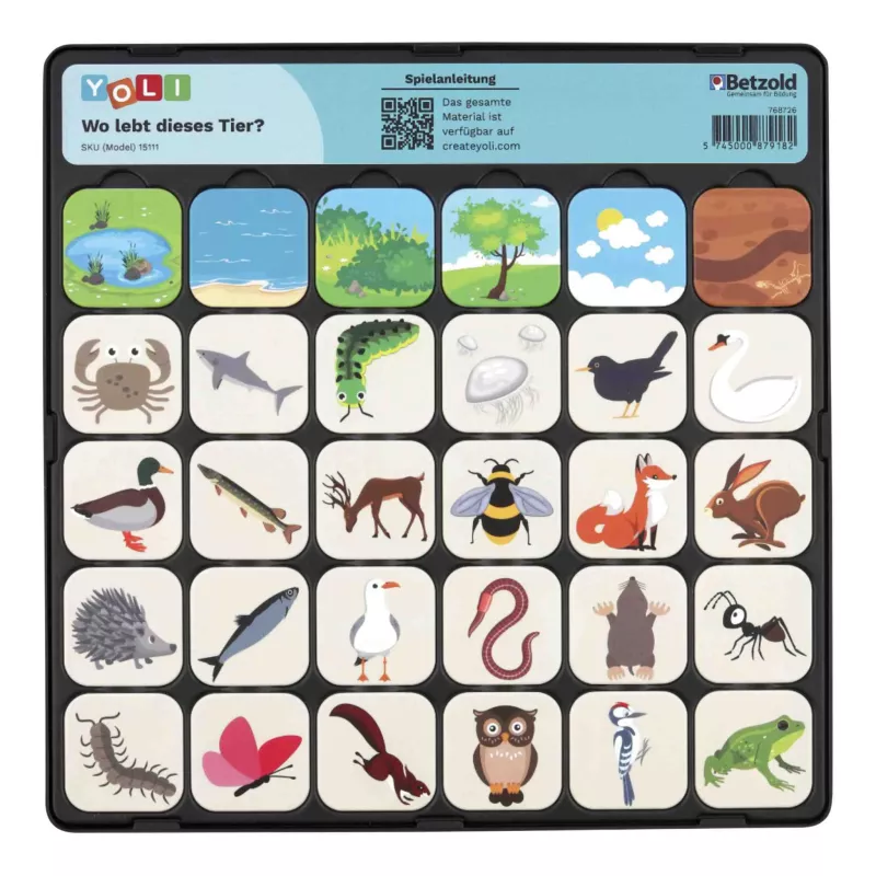 Lernspielzeug, Tierkarten, Puzzle, Bildkarten, Naturthema