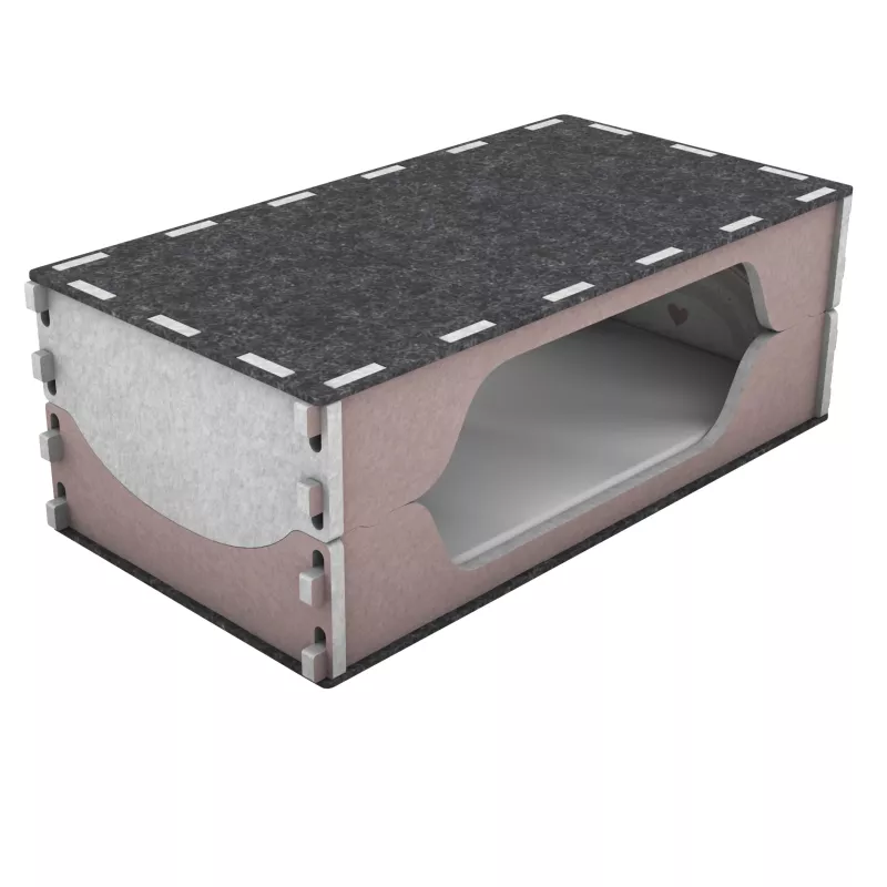 box, storage, pink, double-layer, house