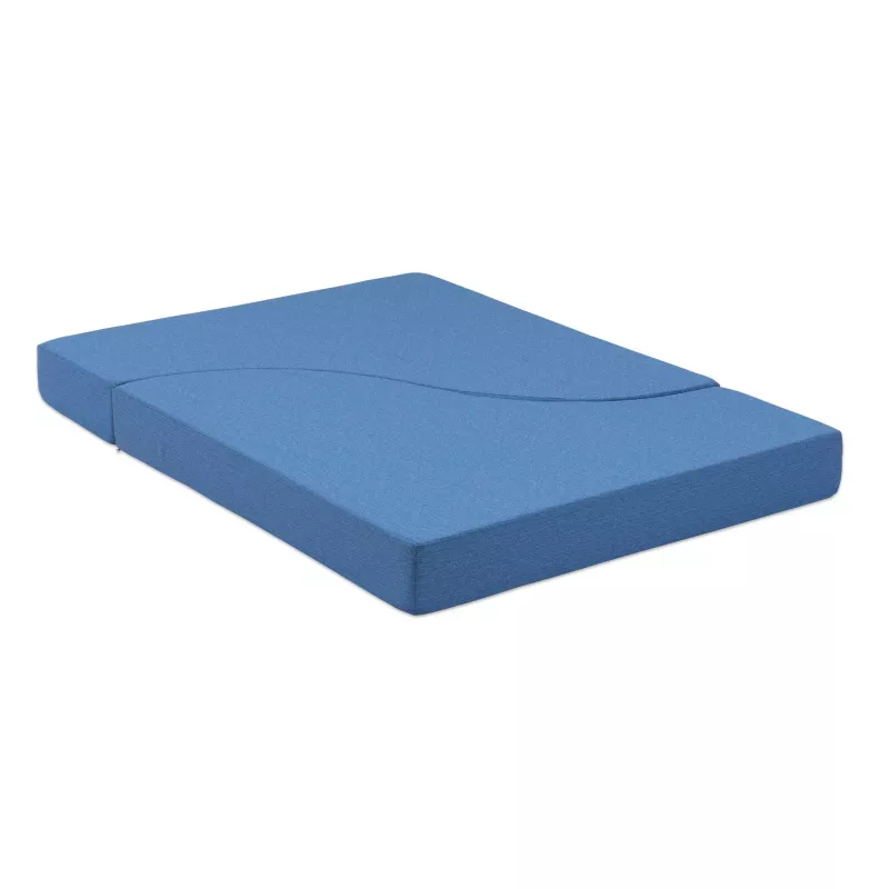 matratze, matratzenauflage, blau, faltbar, schaum