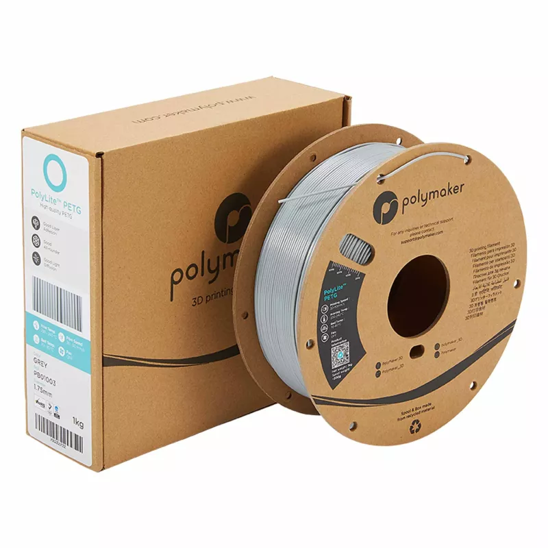 3D-Druck, Filament, PETG, Grau, Spule