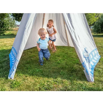Kinder, Camping, Zelt, Gras, Babyspiel