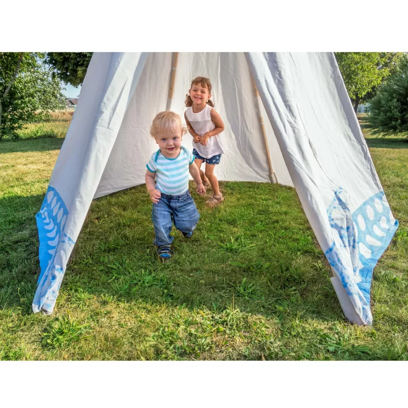 Kinder, Camping, Zelt, Gras, Babyspiel