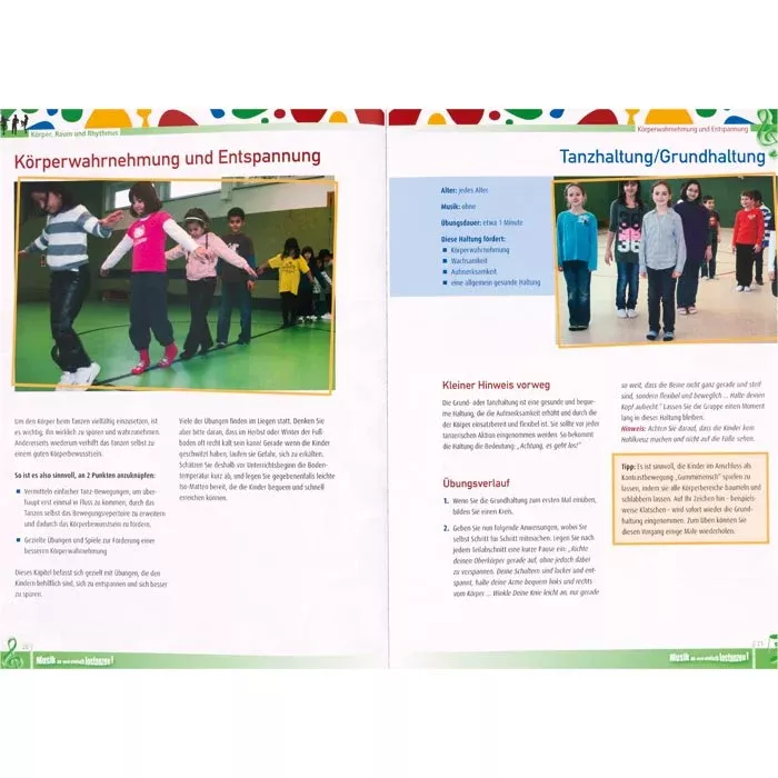Kinder, Tanz, Bewegung, Gruppe, Matte