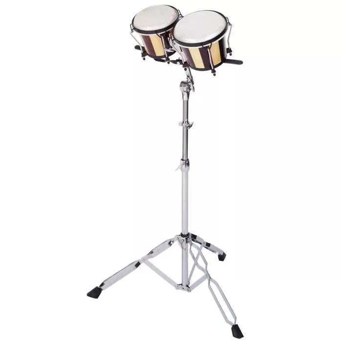 Trommel, Bongos, Stativ, Holzholzern, Percussion-Set