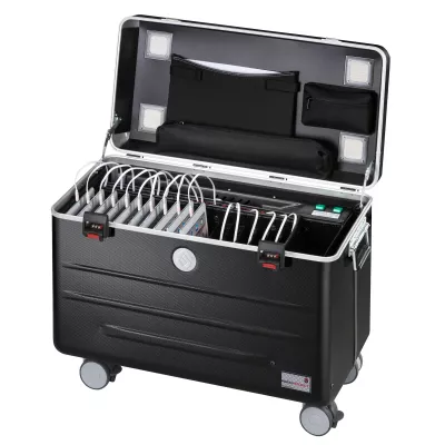 Koffer, Elektronik-Aufbewahrung, Kabel-Organizer, Transportcase, Rolllager