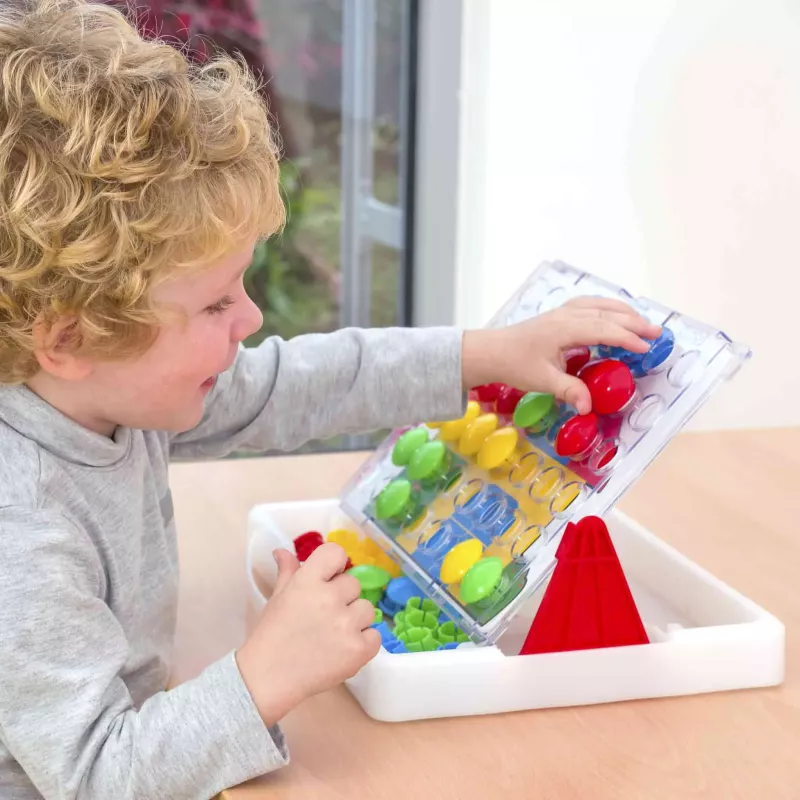 Spielzeug, Lernspiel, Kugelbahn, Sortierbox, Puzzlespiel