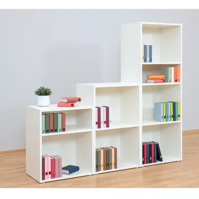 regal, regalsystem, weiße regale, bücherregal, offenes regalssystem