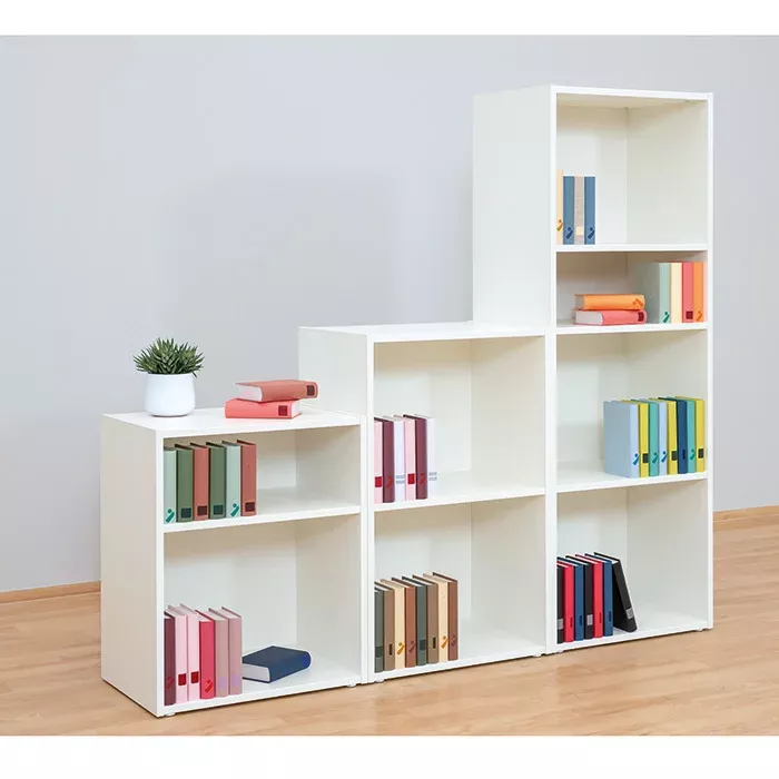 regal, regalsystem, weiße regale, bücherregal, offenes regalssystem