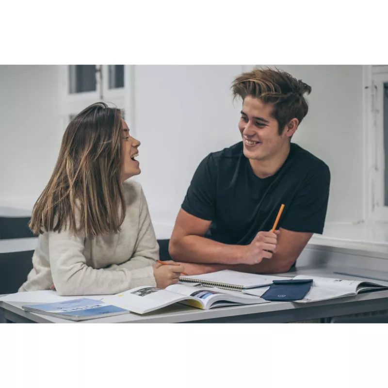 studenten, studium, notizbuch, bleistifte, offenes buch