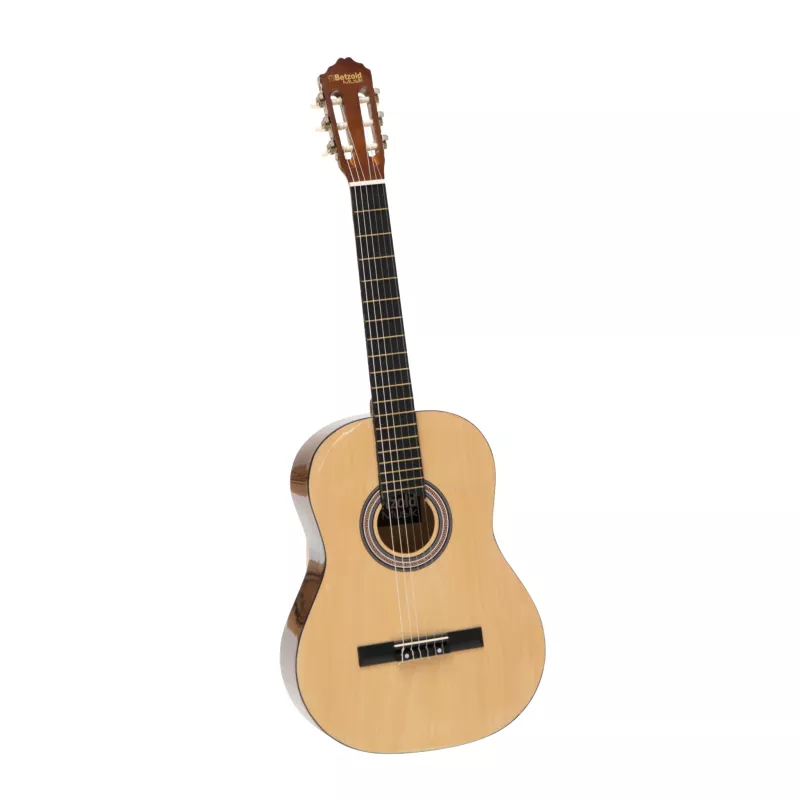akustikgitar, holz, naturholz, runde-stimme, 6-saitig