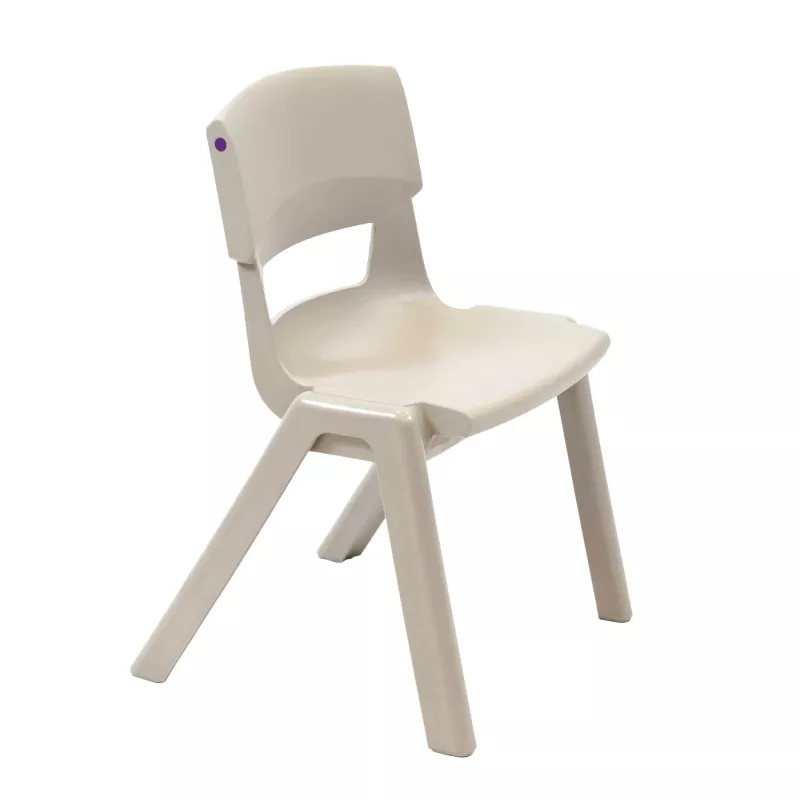 Kinderstuhl, Schulstuhl, Kunststoff, Beige, vierbeinig