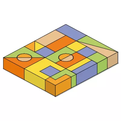 Mosaikpuzzle, Schaumstofffliesen, Verbindungsfliesen, bunte Muster, Puzzle-Plattform