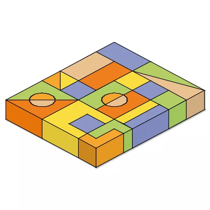 Mosaikpuzzle, Schaumstofffliesen, Verbindungsfliesen, bunte Muster, Puzzle-Plattform