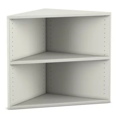 Abschlussregal eckig - Höhe: 60,6 cm