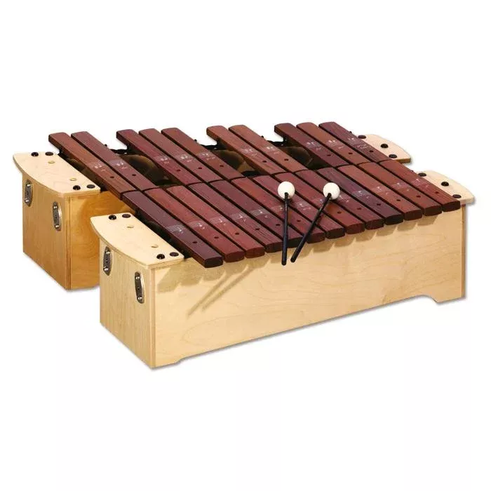 Holz xylophon, Xylophon, Holz, Malleten, Musikinstrument
