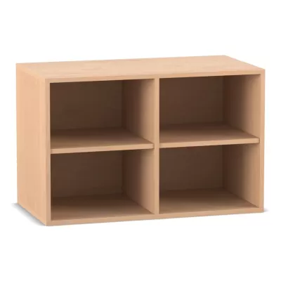 Regal, Holzregal, Aufbewahrung, Zweckregal, 4 Fächer
