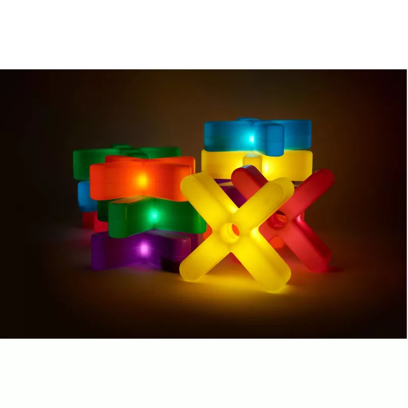 Leuchtende Interlocking-Teile, Leuchtende Blöcke, Bunte Leuchtspielzeug, Kunststoff-Puzzle-Blöcke, Ambient-LED-Figuren