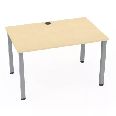 Bürotisch, Schreibtisch, Holzplatte, Metallbeine, Kabelmanagement Loch