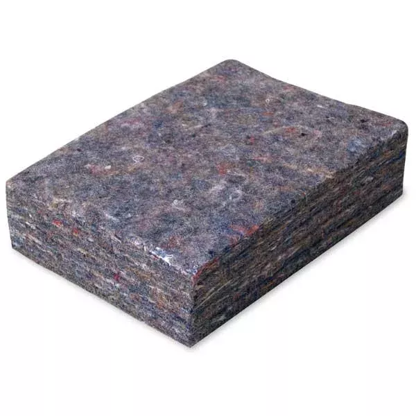Klotz Stachelstoff, Filzreste, Bauplatten, Recyclingmaterial, GrauGemustert